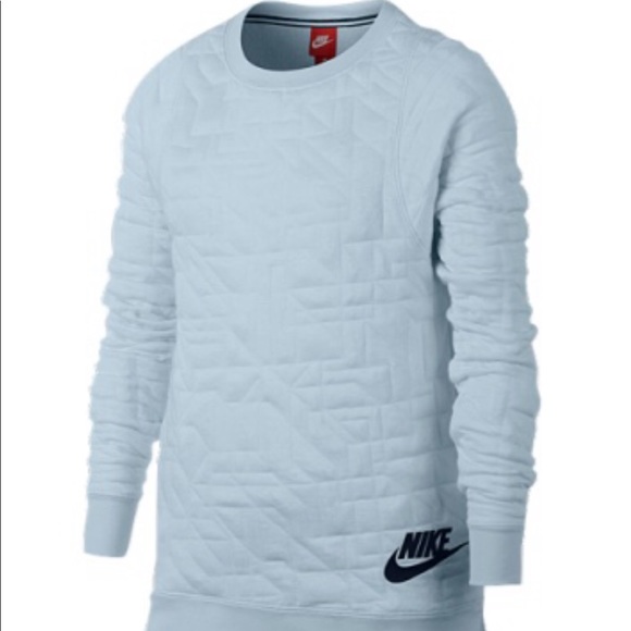 nike quilted sweatshirt